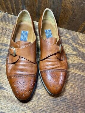 Vintage Bostonian Florentine leather Shoes Men’s Sz 10.5 M Brown made in Italy